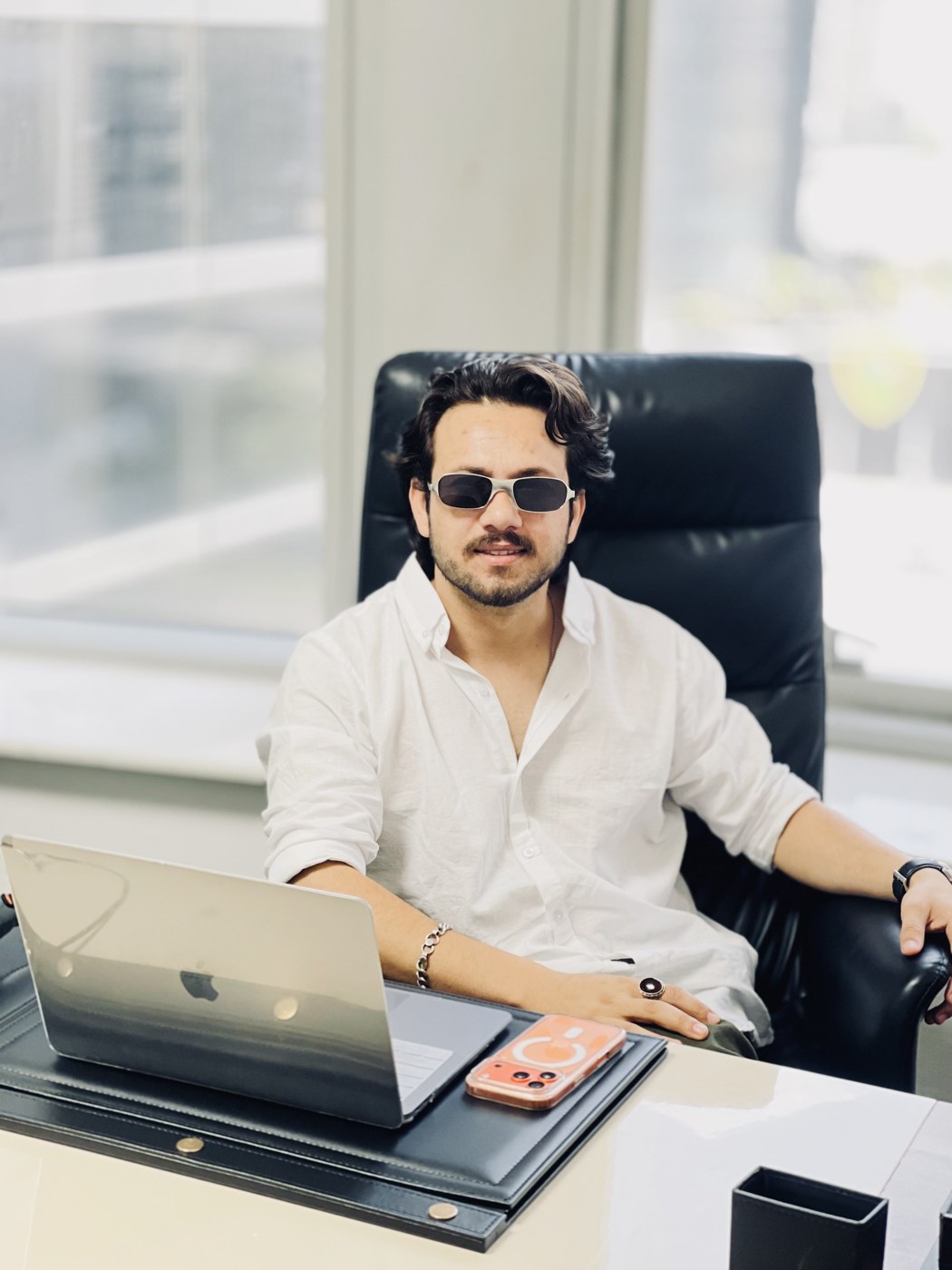 Shoaib Lala, founder of Lala Property Wala, at his Dubai office