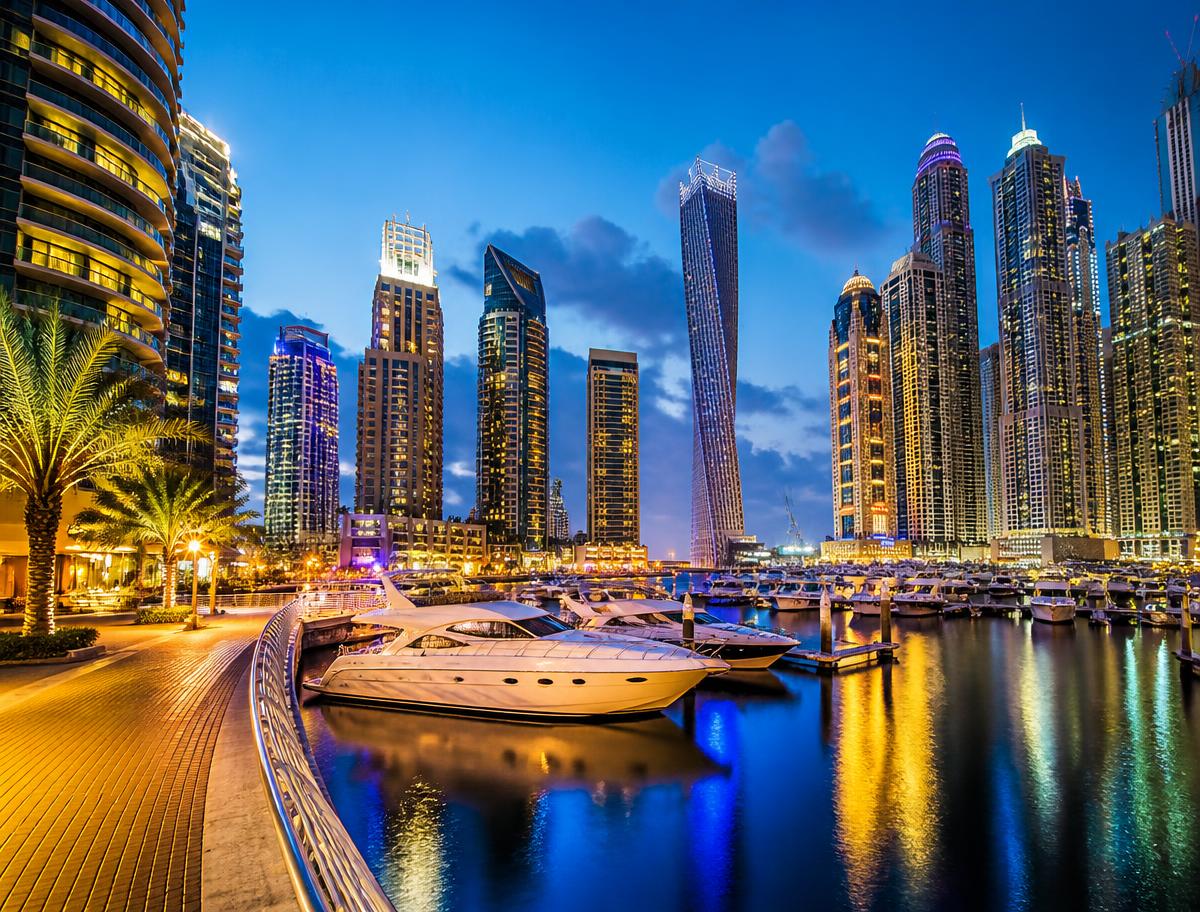 Dubai Marina community in Dubai